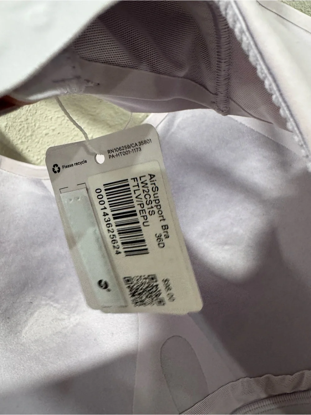 NWT Lululemon AirSupport Bra *High Support Faint Lavender / Peri Purple - Picture 7 of 8